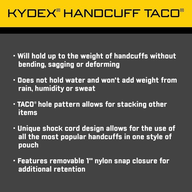 High Speed Gear TACO ハンドカフケース カイデックス 11DCK0 ブラック_4