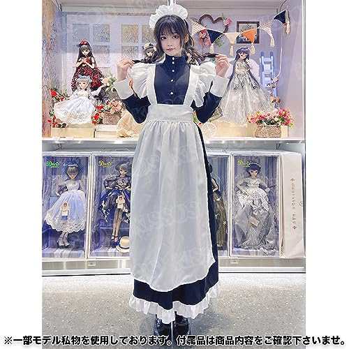 英国風 メイド服 ワンピース コスチューム 正統派 ロング ドレス 長袖