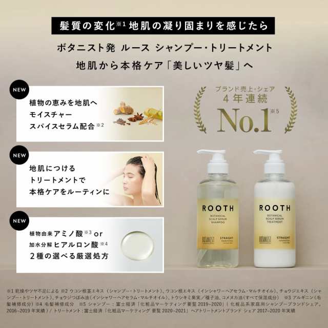 BOTANIST ROOTH インシャワーヘアセラム 4本セット - トリートメント