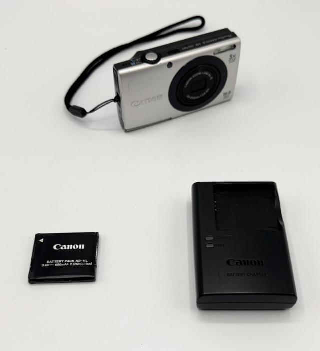 【中古 動作確認済】 Canon デジタルカメラ PowerShot A3400IS シルバー 光学5倍ズーム PSA3400IS(SL)