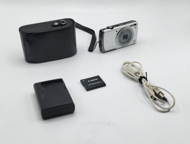 【中古 動作確認済】 Canon デジタルカメラ PowerShot A3500 IS(シルバー) 広角28mm 光学5倍 PSA3500IS(SL)