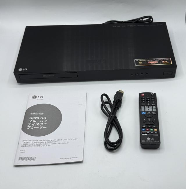 【中古 動作確認済】 LG 4Kブルーレイプレーヤー UP970 HDR対応 Wi-Fi内蔵 UP970