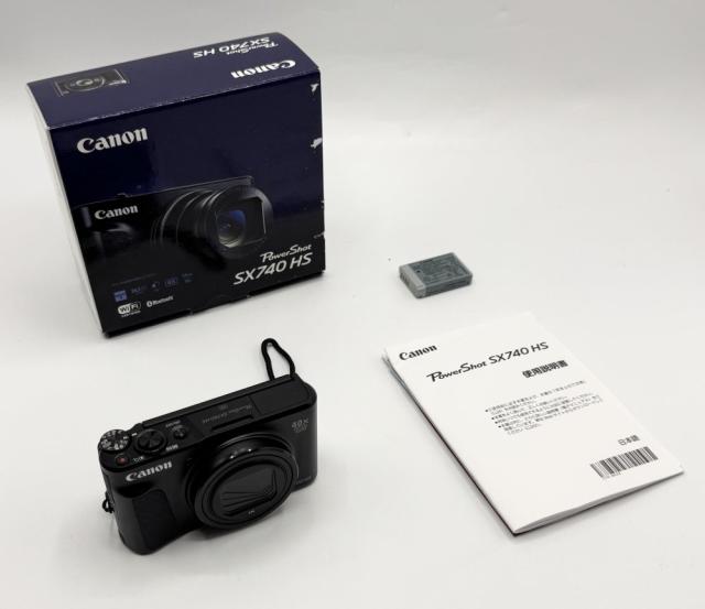 【中古 動作確認済】 Canon コンパクトデジタルカメラ PowerShot SX740 HS ブラック 光学40倍ズーム