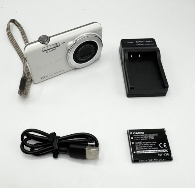 【中古 動作確認済】 CASIO デジタルカメラ EXILIM EX-Z780WE 広角26mm 光学6倍ズーム 1610万画素 ホワイト