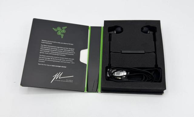 【中古 動作確認済】 Razer Hammerhead Duo マイク付 有線 ゲーミングイヤホン RZ12-02790200-R3M1