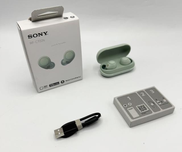 【中古 動作確認済】 ソニー(SONY) 完全ワイヤレスイヤホン WF-C700N :高性能ノイズキャンセリング セージグリーン WF-C700N GZ 6,842円