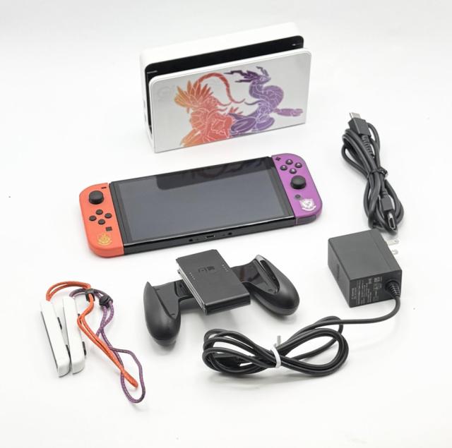 Nintendo Switch 有機EL スカーレット・バイオレットエディション 中古