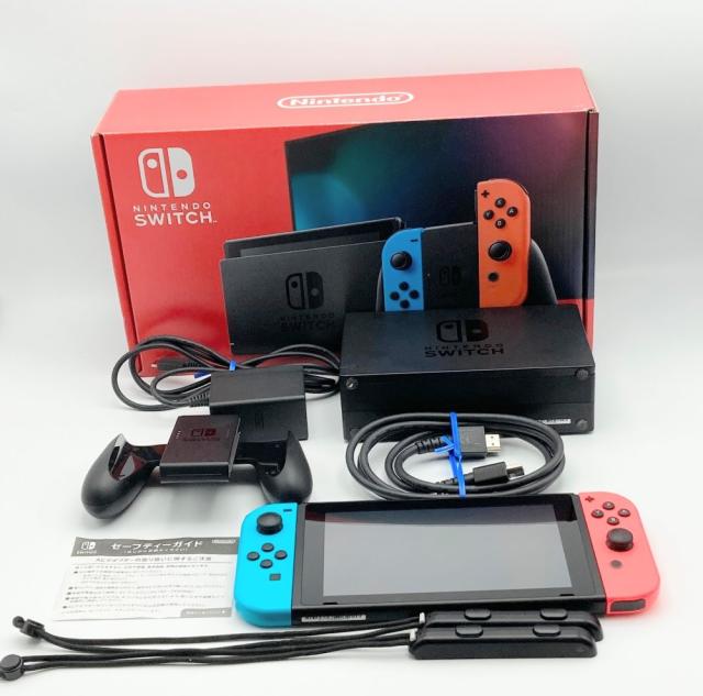 Nintendo Switch ネオンブルー/ネオンレッド 本体 中古 h29年 Amazon