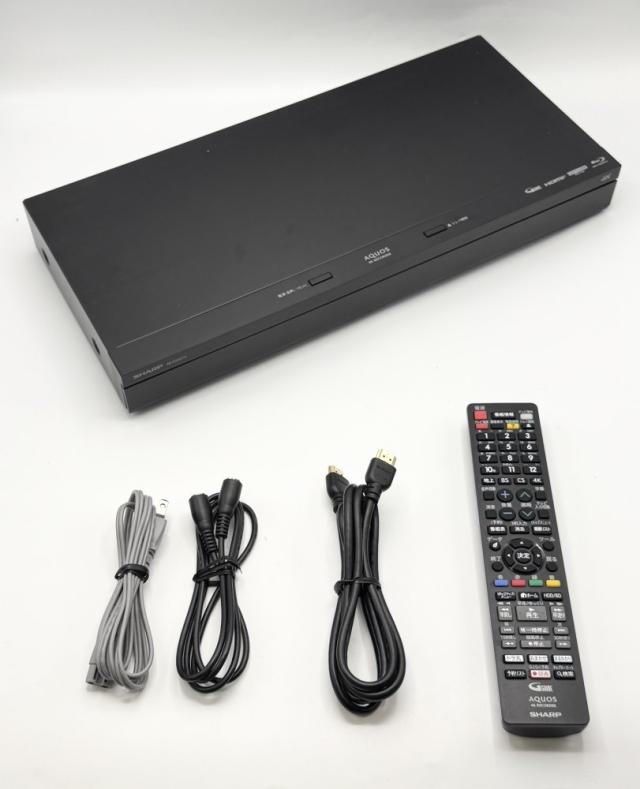 中古 シャープ 2TB 3チューナー ブルーレイレコーダー 4B-C20ET3 4K