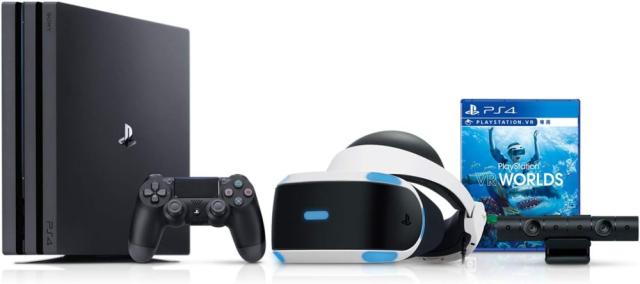 中古 PlayStation 4 Pro PlayStation VR Days of Play Pack 2TB (CUHJ-10029)