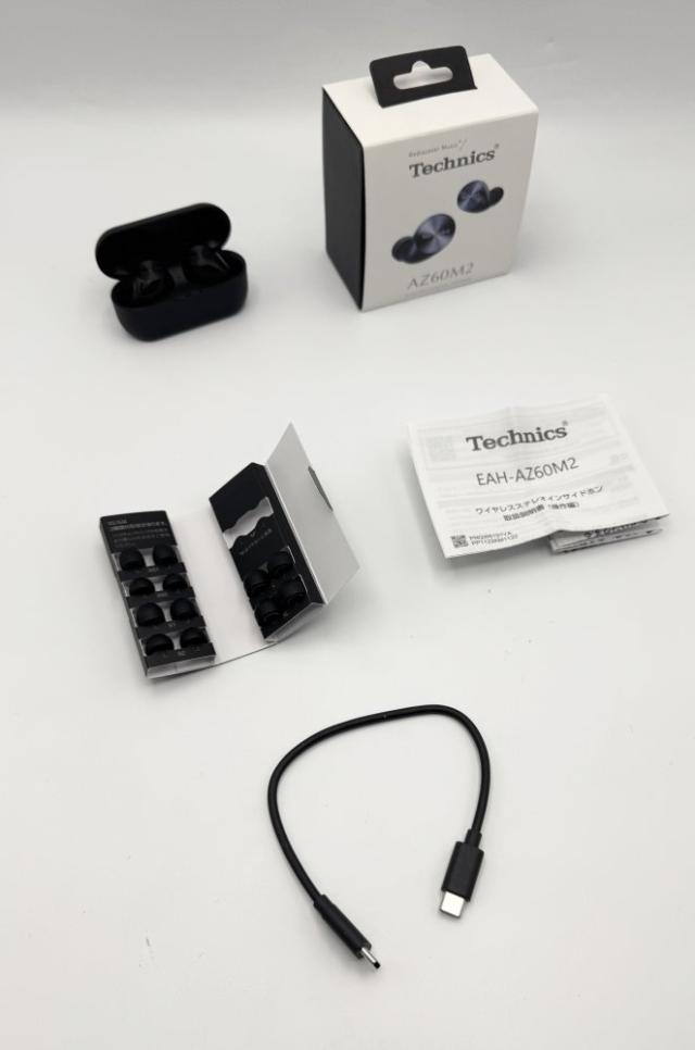 中古 テクニクス ワイヤレスイヤホン EAH-AZ60M2-K ブラック bluetooth ノイズキャンセリング