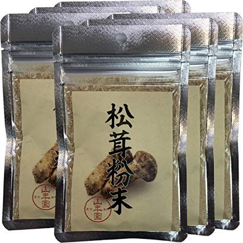 松茸粉末 20g 農薬不使用  巣鴨のお茶屋さん 山年園 【6袋セット】