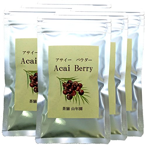 アサイーパウダー 粉末 40g 巣鴨のお茶屋さん 山年園 【6袋セット】