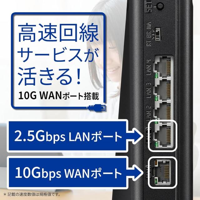 NEC PA-7200D8BE Aterm 7200D8BE Wi-Fi7対応 無線LANルーター 5GHz+2.4