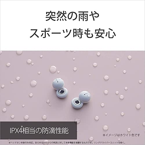 ソニー ワイヤレスイヤホン LinkBuds WF-L900:完全ワイヤレスイヤホン/小型軽量4.1グラム/フルオープンスタイル グレー WF-L900 HM_4