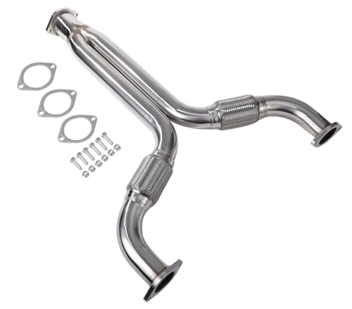 日産 用 フェアレディZ Z33 VQ35DE 直管 マフラー フロント パイプ センターパイプ 触媒 ストレート Yパイプ ダウンパイプ 社外品 カスタム パーツ