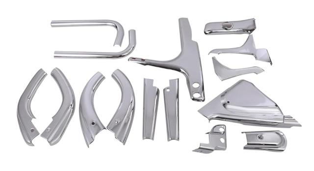 三菱 ふそう 17 NEW スーパーグレート スーパーグレート2000 ミラーカバー アーム カバー 15点セット ABS製 クロームメッキ 互換品 外装 交換 社外品