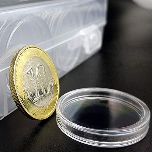 コインカプセル コレクション 硬貨 古銭 メダル 貨幣 収納 保存用 便利 分け容器 ホルダー 収集 記念 内径27mm コイン ケース 100個の通販はau Pay マーケット モカハウス