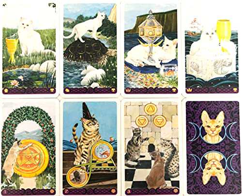 タロットカード 78枚 ウェイト版 ミニチュア タロット占い 【 タロット オブ ペイガン・キャッツ ミニ　Tarot Of Pagan Cats  MINI 】日本｜au PAY マーケット