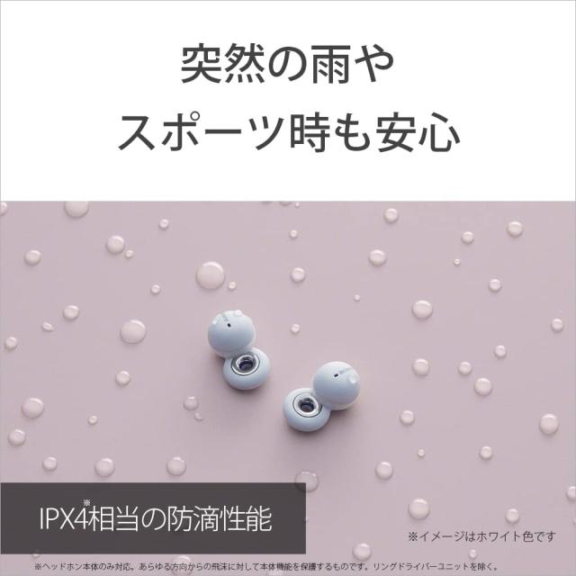 【整備済み品】 ソニー LinkBuds :完全ワイヤレスイヤホン/小型軽量4.1グラム/フルオープン ホワイト WF-L900 WM_4