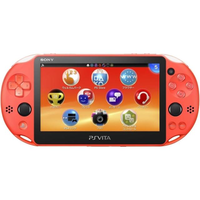 【整備済み品】 PlayStation Vita Wi-Fiモデル ネオン・オレンジ バッテリー交換済み (PCH-2000ZA24) 180日保証 [video game]
