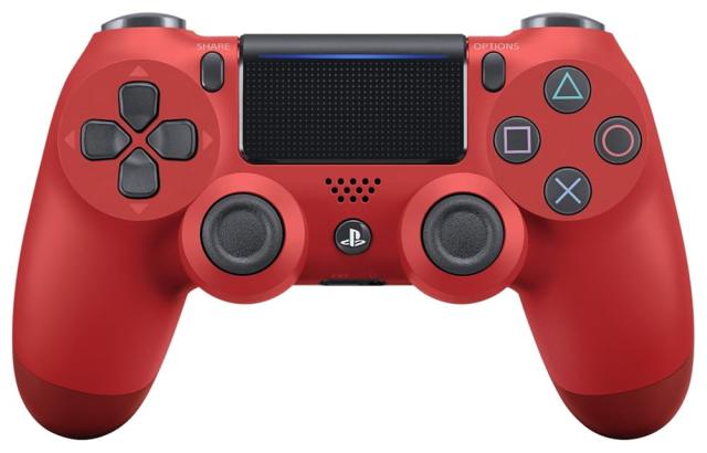 【整備済み品】 ソニー ワイヤレスコントローラー (DUALSHOCK 4) マグマ・レッド (CUH-ZCT2J11)