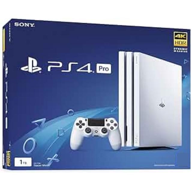 整備済み品 SONY PlayStation 4 Pro グレイシャー・ホワイト 1TB CUH-7200BB02 PS4 Pro プレイステーション4 プロ 本体 プレステ4 ゲーム機 据え置き 4K HDR 家電 白 人気 定番 リビング エンタメ 名作 暇つぶし 送料無料 中古 180日保証