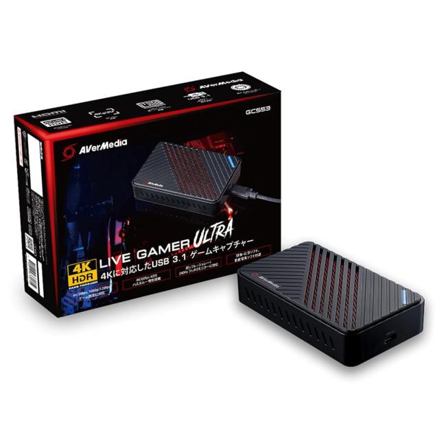 【整備済み品】AVerMedia アバーメディア Live Gamer Ultra GC553 [4Kパススルー対応 USB3.1接続 外付け ゲームキャプチャーボックス] DV488 180日保証