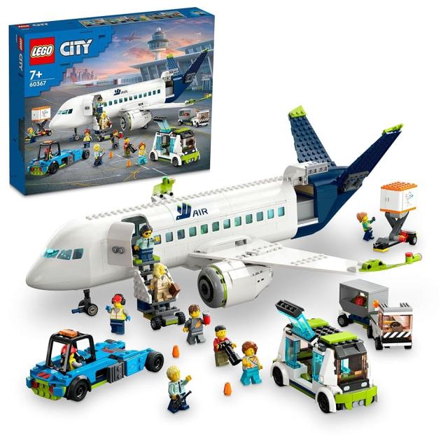 レゴ LEGO シティ 旅客機 60367 おもちゃ レゴブロック レゴシティ 飛行機 車 飛行場 ジャンボジェット機 ミニフィグセット