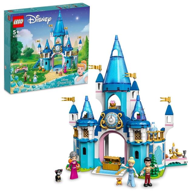 レゴ LEGO ディズニープリンセス シンデレラとプリンス・チャーミングのステキなお城 おもちゃ レゴブロック 43206 ミニフィグ セット