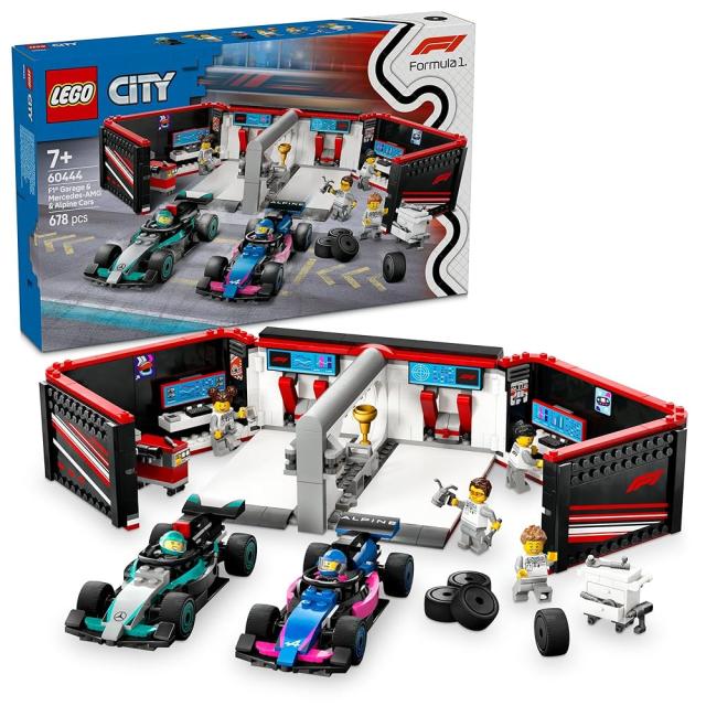 レゴ LEGO シティ F1(R) Mercedes-AMG & Alpine レースカーガレージ 60444 レゴブロック レゴシティ 車庫