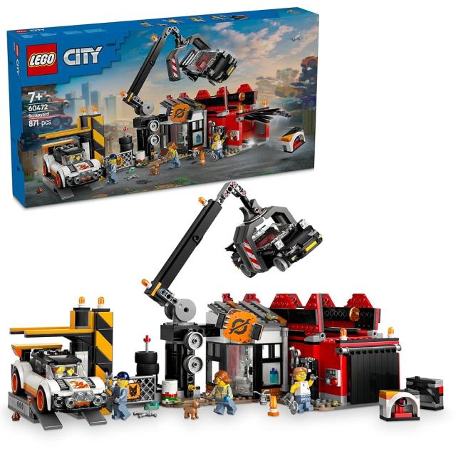 レゴ LEGO シティ 廃車工場と車 60472 おもちゃ レゴブロック レゴシティ 工事現場 工事車両 作業車 ミニフィグセット