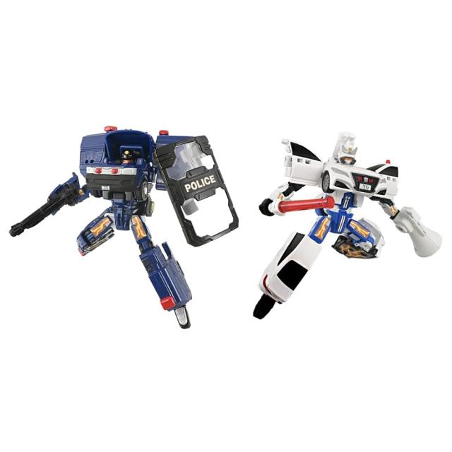 タカラトミー トミカ ジョブレイバー TJBDX ポリスブレイバー 機動隊＆交通機動隊 Wセット ミニカー おもちゃ 3歳以上 変形ロボ ロボット