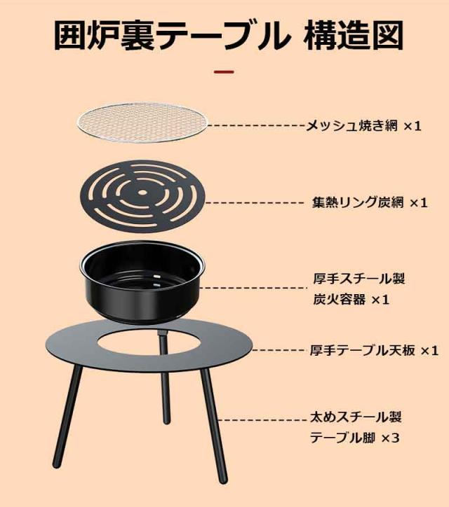 囲炉 裏茶 焼く 家庭用 木炭ストーブ 暖房 庭用 バーベキューグリル 屋外用グリル 料理 薪コンロ 多機能ピクニックコンロ 野外キャンプ bbq おしゃれ インスタ映え 屋外 人気 ギフト 調理器具 家庭用_8