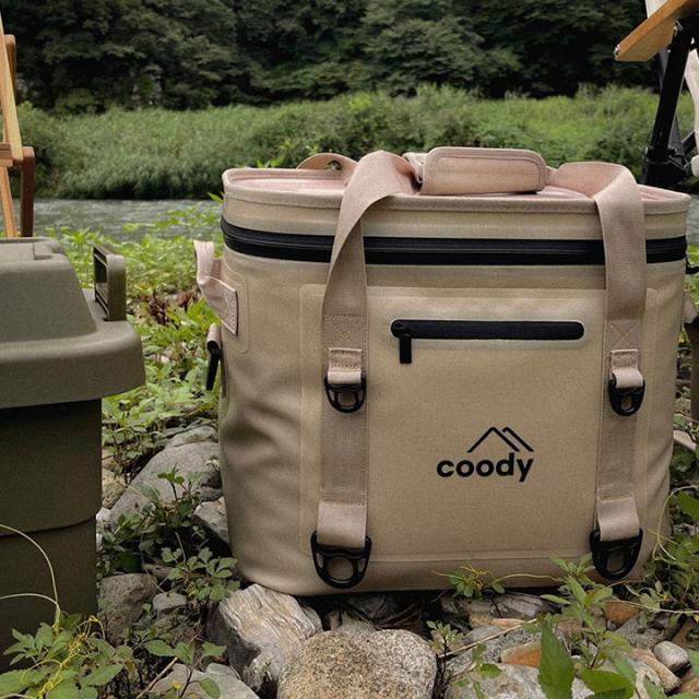 coody 保冷バッグ【日本公式ストア】国内保証対応 クーラーボックス 17L ソフトクーラー 高気密 高断熱 20mm断熱材 防水ジッパー 長時間保冷 ショルダーストラップ付 キャンプ ソロキャンプ 釣り_5