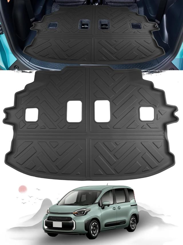 新型 トヨタ シエンタ 10系 専用 ラゲッジマット ラゲッジトレイ 3Dラゲッジマット TPE製 滑り止めマット 折り畳み式 取り付け簡単 超耐久性 シエンタ 10系 アクセサリー カスタムパーツ 耐摩擦 水洗い 多用途用品