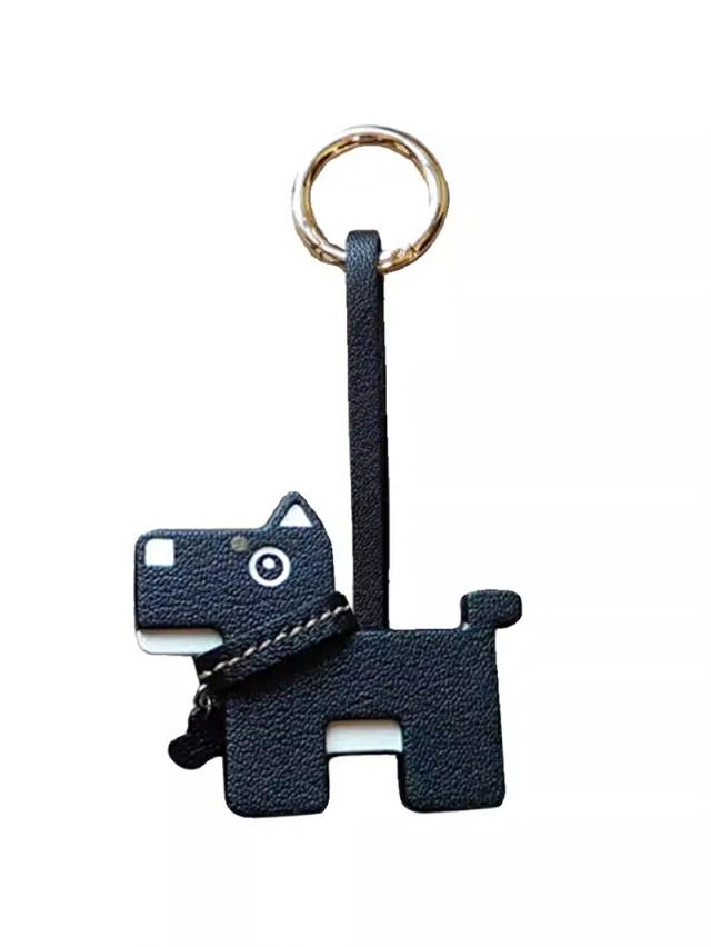 犬モチーフ バッグチャーム キーホルダー 本革 ハンドメイド 手作り ナチュラル 可愛い ギフト 誕生日 プレゼント レディース メンズ ストラップ   記念日  お祝い_8
