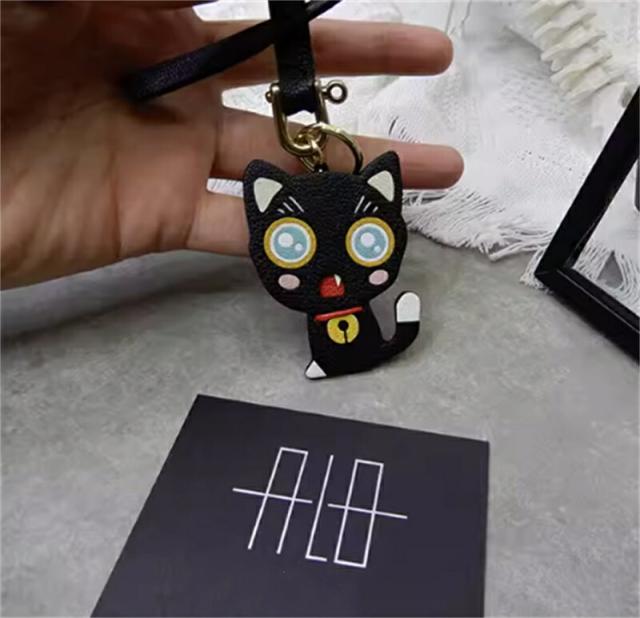 猫モチーフ 本革 ハンドメイド バッグチャーム キーホルダー ストラップ かわいい レザー 手作り ナチュラル ギフト 誕生日 プレゼント レディース メンズ_3