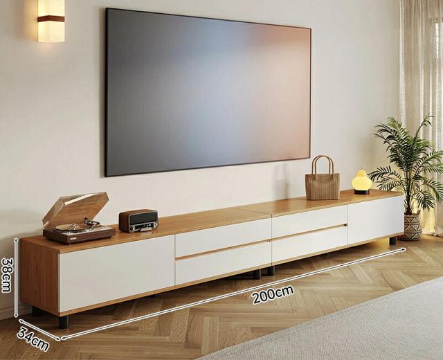 テレビ台 ローボード 幅100/120/140cm テレビボード 収納付き [TV台 TVボード 32/42/50インチ対応 木製 木目調 シンプル モダン 北欧 リビング収納 一人暮らし 小戸型 おしゃれ ナチュラル ホワイト]_2