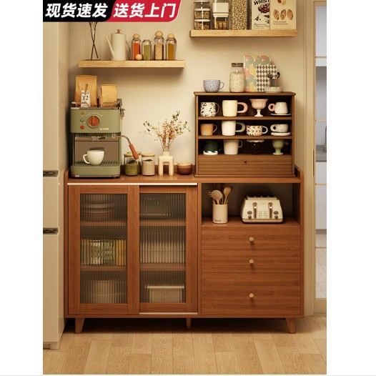 茶水台 キッチンキャビネット ラウンジ壁掛け 家庭用収納キャビネット 中華風 中古風 茶室収納キャビネット おもちゃ収納キャビネット_5