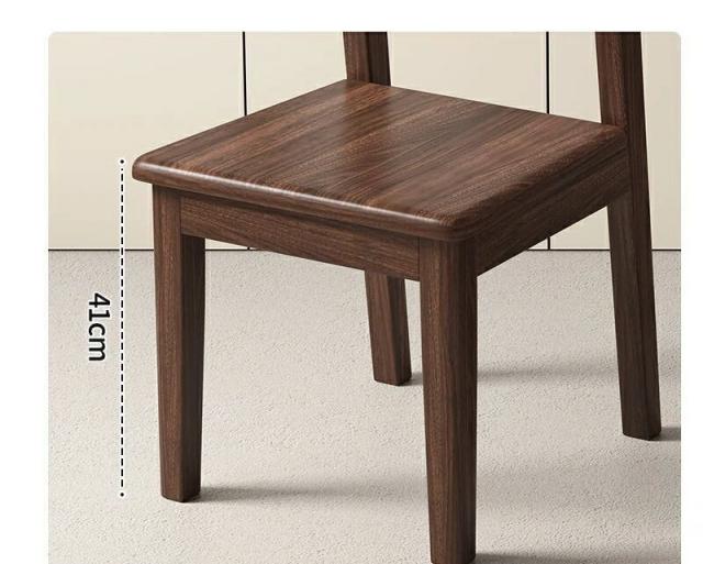 ダイニングチェア 2脚セット 北米産ウォールナット材 無垢材 椅子 完成品 背もたれ付き 伝統 継ぎ手 構造 (ブラウン) [リビング/キッチン/モダン/和モダン/北欧風]_3