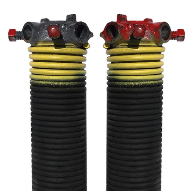 dura-lift .207 X 1.75 X 25 ガレージドアねじりコイルばね(イエロー) 1.75 Inner Diameter DLTY17525B