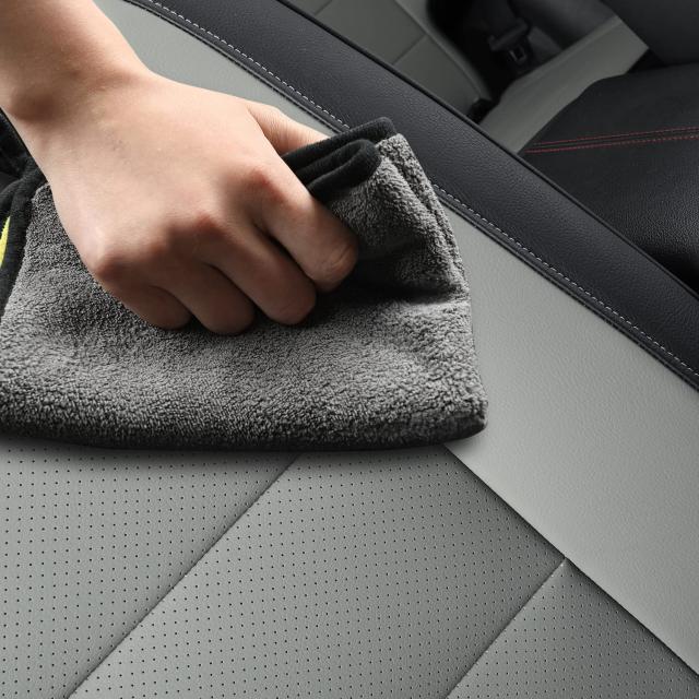 地形シートカバー 2018-2023 GMC Terrain SLE SLT Denali AT4 SL 4dr SUV用 防水フェイクレザー(フルセット、ブラックグレー)_4