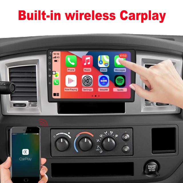 コアラジオ Dodge RAM 1500/2500/3500 2006 2007 2008 アップグレード用 タッチスクリーンステレオ カープレイ Androidオートレディフリーカメラ用_3