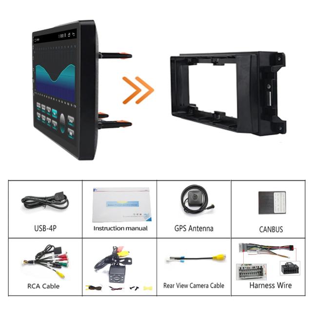 コアラジオ Dodge RAM 1500/2500/3500 2006 2007 2008 アップグレード用 タッチスクリーンステレオ カープレイ Androidオートレディフリーカメラ用_4