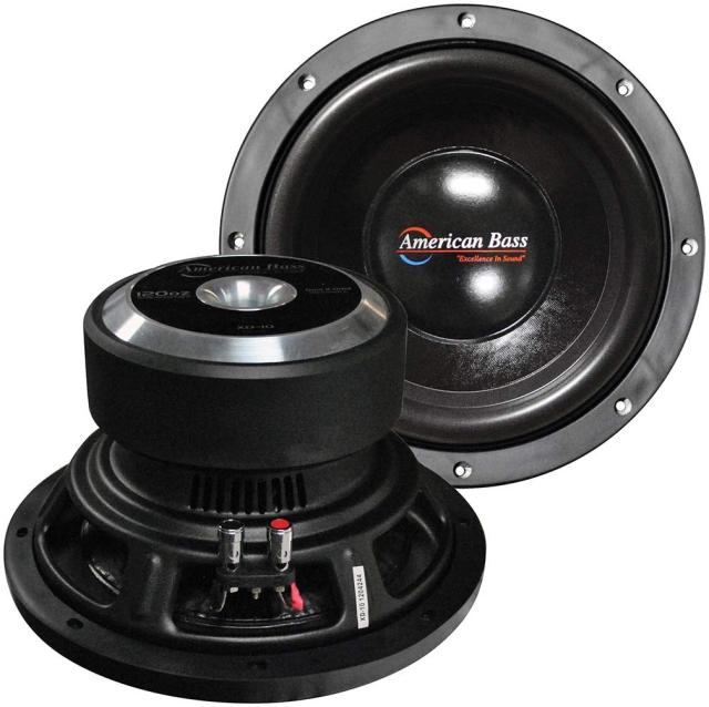 10インチ ウーファー900W Max Dvc 4Ohm 145オンス マグネット American Bass