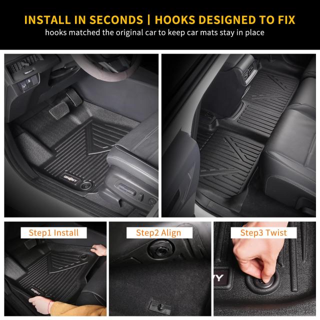 フロアマットカーゴライン 2010-2015 RX、RX350 RX450h、全天候型カーフロアマット RX350 RX450h フロアライナー、RXカーゴマット、ラバーマット レクサスRX用トランクマット_2