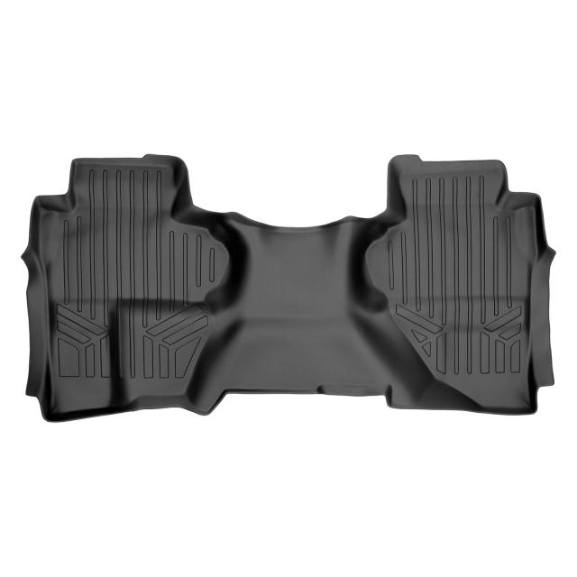 フロアマット 2列目ライナー ブラック ダブルキャブ 2014-2018 Silverado/Sierra 1500-2015-2019 2500/3500 HD用
