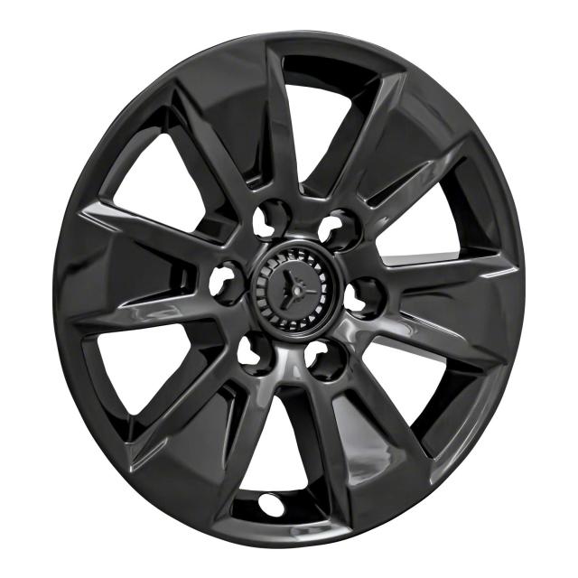 4個セット 17インチ 6スポークホイールスキン シボレーシルバラード1500 19-2020用 グロスブラック_2