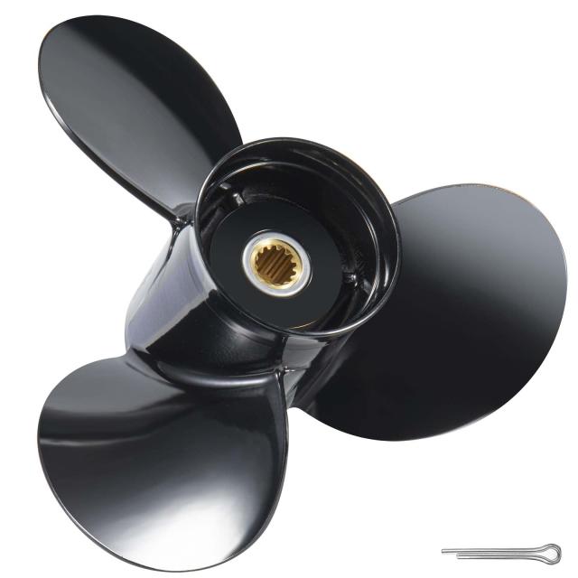 プロップ 13 3/4 x 13 アルミニウム ボートプロペラ BRP Johnson Evinrude OMC Stern Drive 40-140 HP 13 スプライン歯 パーツ番号